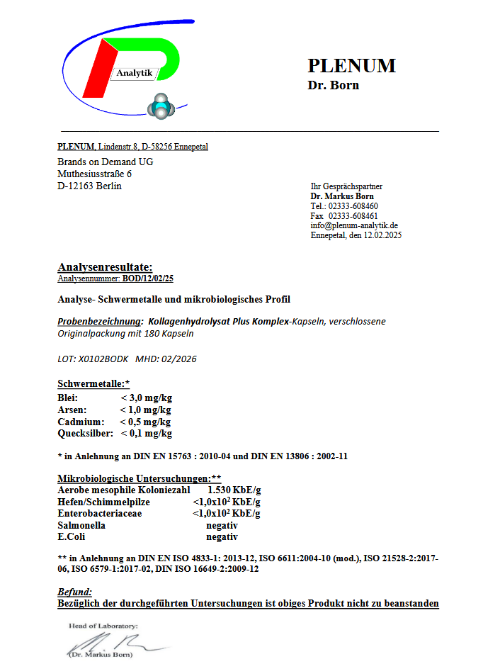 Kollagenhydrolysat PLUS
